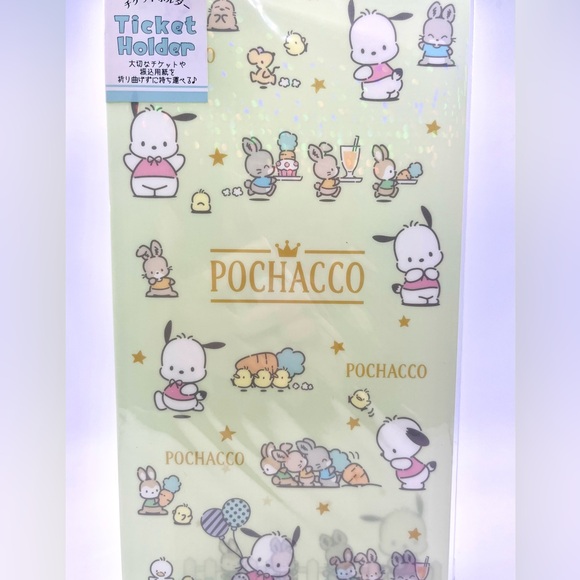 Pochacco Glittery Ticket Holder - Picture 1 of 3